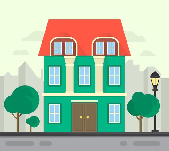 vector-flat-family-house